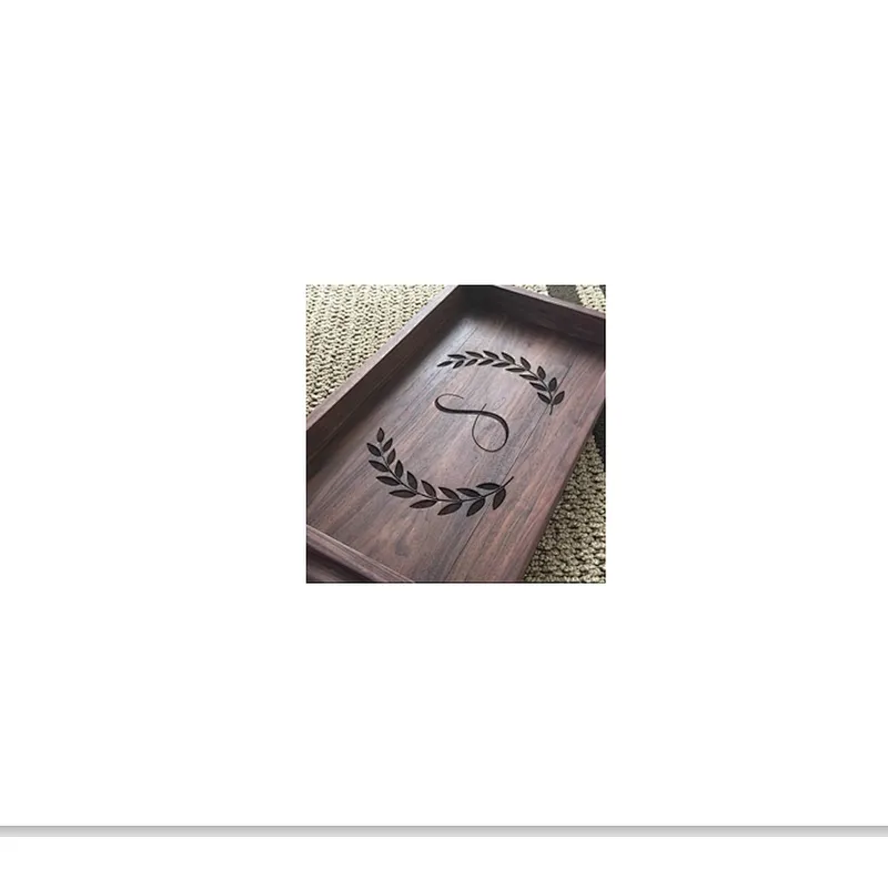 Serving wooden tray  wooden tray handle