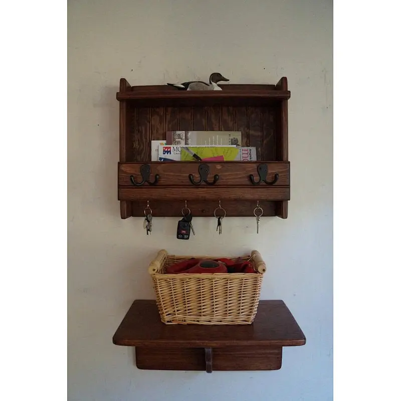 Rustic wood floating wall shelves wood shelves for the kitchen wall shelf wall for living room