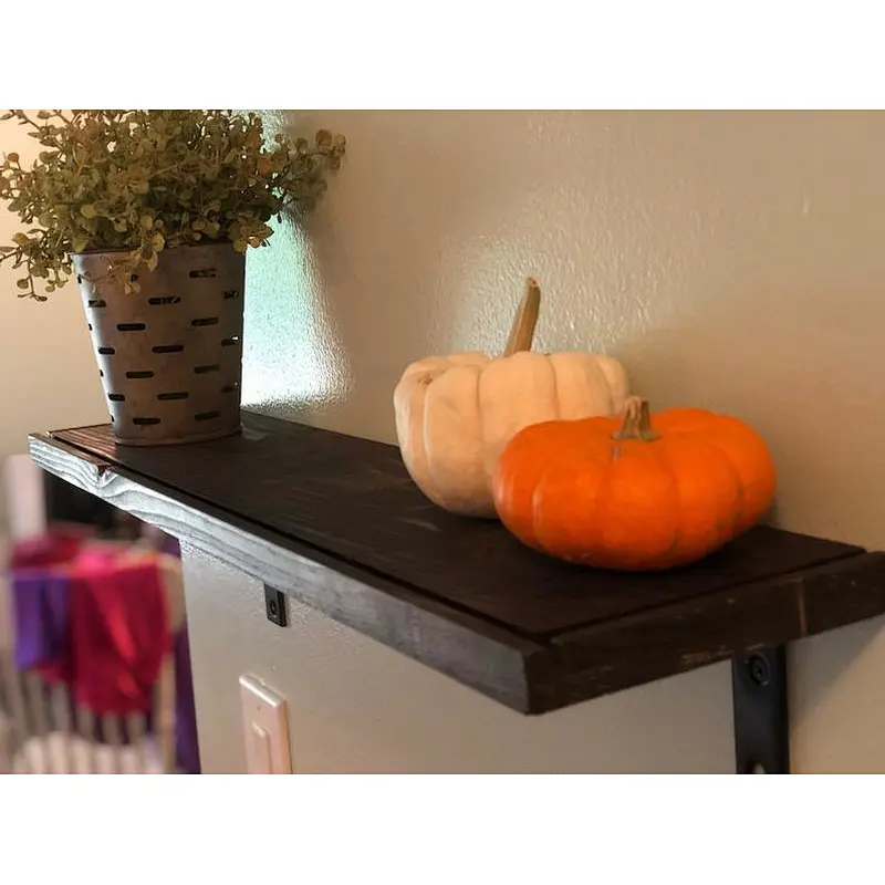 Rustic wooden shelf customized