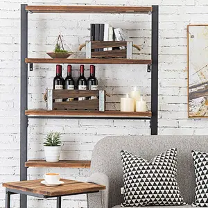 Rustic Wood Nesting Storage Crates with Rope Handles, Set of 2