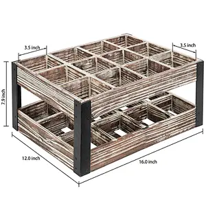 Rustic storage wood  wine crates grey for fruits and vegetables cheap wooden fruit crates for sale
