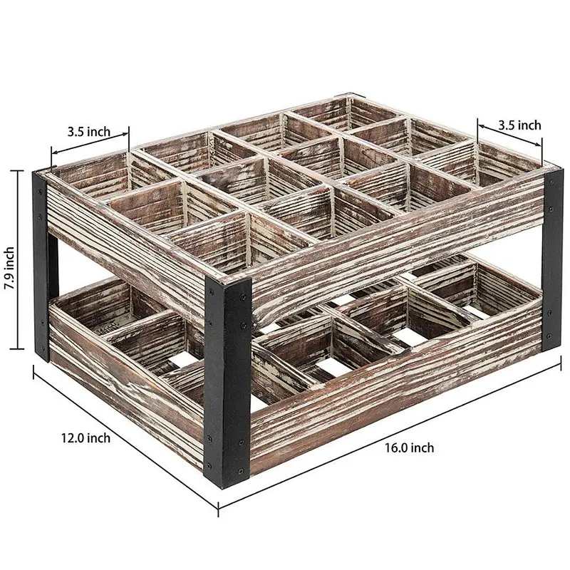 Rustic storage wood  wine crates grey for fruits and vegetables cheap wooden fruit crates for sale