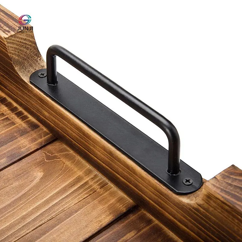 Extra Large Wooden Tray Wooden Ottoman Tray Wooden Serving Trays Wooden Tray With Metal Handle Wooden Ottoman Tray
