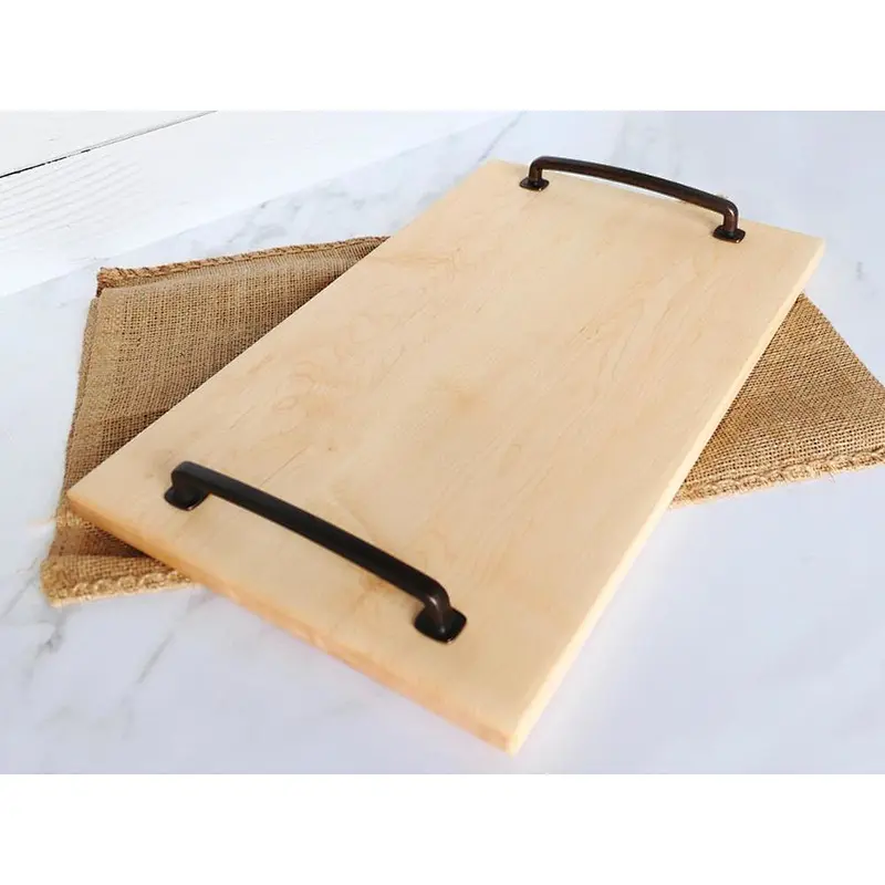 Wooden Decorated Traysmall wooden trayWooden Tray With Metal HandleWood Tray StandWood Dinner PlateTray BreadWooden Serving Tray