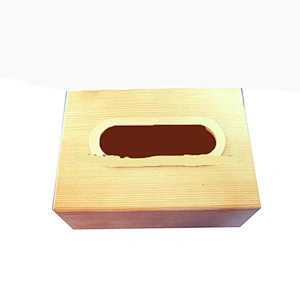 Rustic personalized customized delicate practical unfinished homedecoration wholesale Wooden Napkin Box/Wood Tissue Box