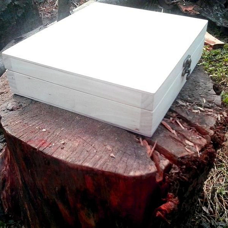 Big unfinished Wood Box/Treasure chest / Unpainted/keepsakebox 2020