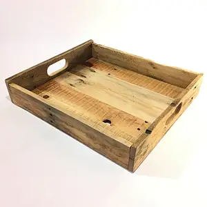 Antique Style Wooden Serving Tray- Reclaimed Wood Tray | Pallet Wooden Dry Fruit Tray