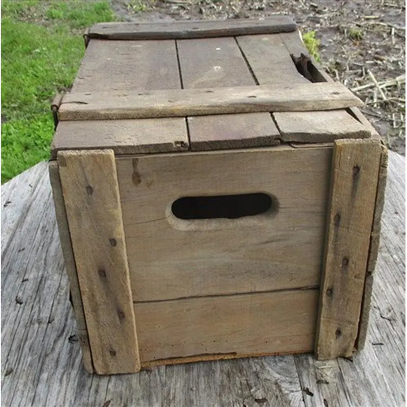 JUNJI Rustic big tool gifts home decoration wholesale delicate practical Vintage Advertising Sign Antique Wooden boxes