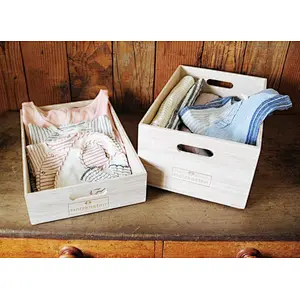 Rustic unfinished wholesale cheaper home delicate practical  decoration big personalized customized of wooden box crates trays