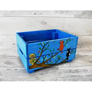 Wooden crate box wood wine box small wooden carved gift box