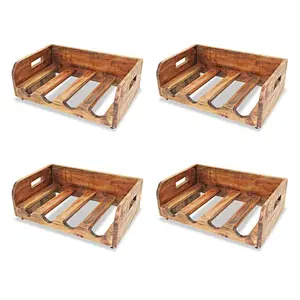 Wooden wine rack