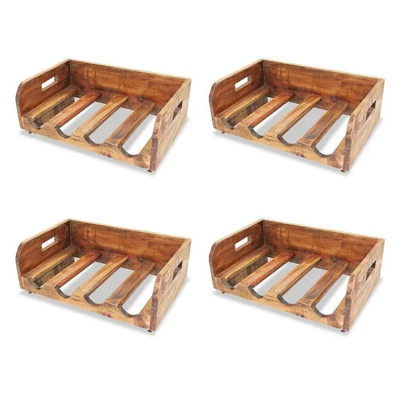 Wooden wine rack