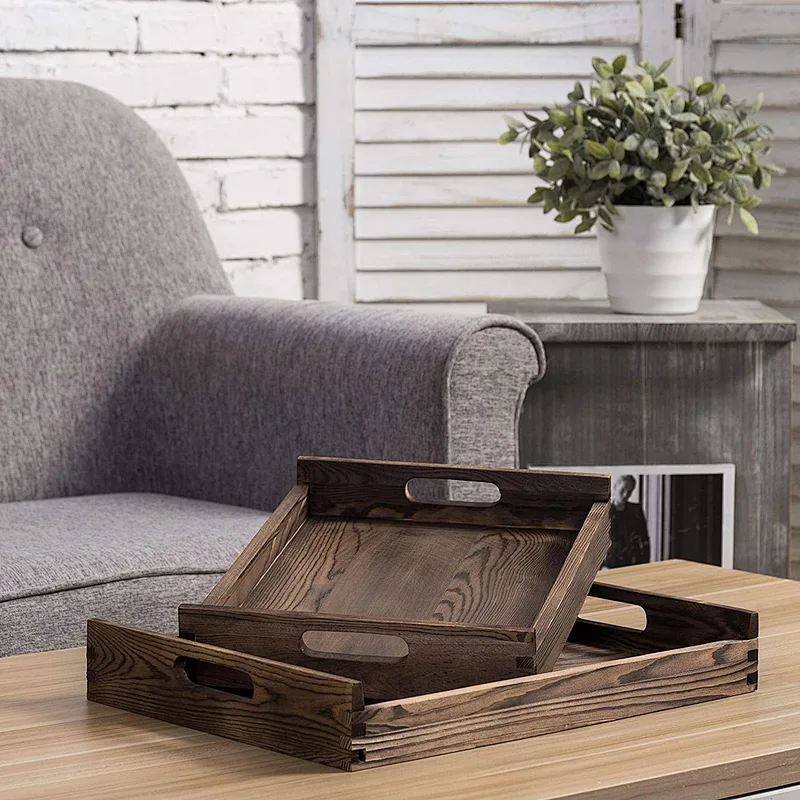 Small Wood Tray Farmhouse Decor Table Decor wooden tray  wooden  Tray