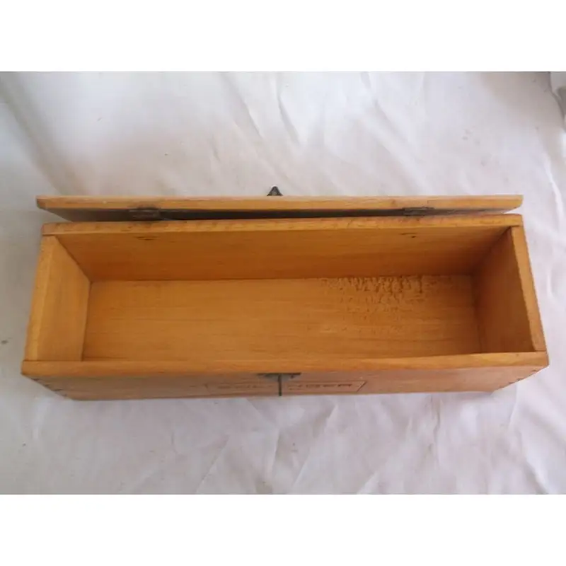 Rustic wholesale cheaper big personalized Vintage Wooden wine box Bollinger R. D. wine or champagne box with hinges and latch