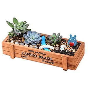 2020 Wood Planter Box Great for Succulent Cactus Herbs Wooden Gift Flower Pot Wooden Planter Box