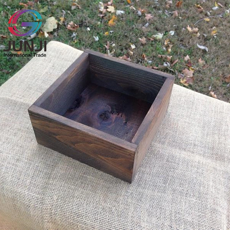Rustic wooden box small wooden  jewelry box small wooden carved gift box