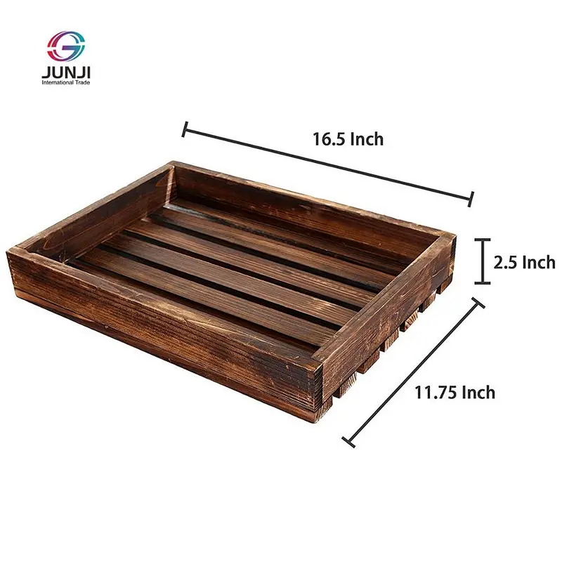 Extra Large Wooden Tray Serving Trays for Ottomans Wooden Trays For Decoration Wood Tray Stand Wooden Decorated Tray
