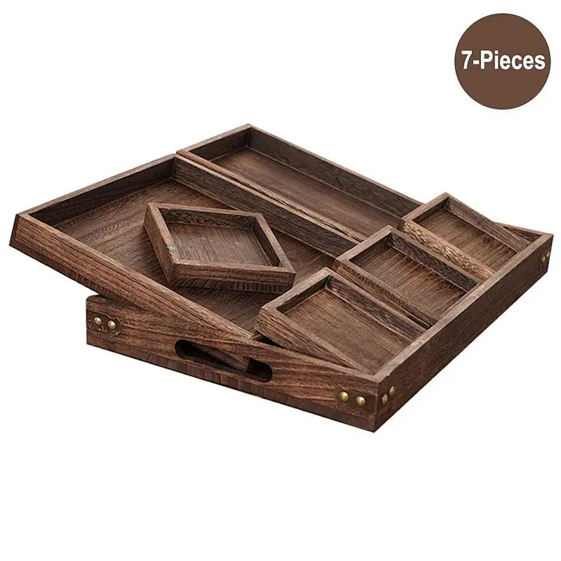 Unfinished Wood Trays Wood Serving Tray Wooden Ottoman Tray