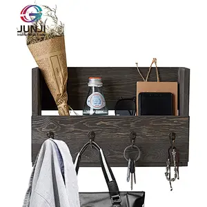 Rustic shelf mount wall bracket wood decorative corner wall mount shelf wooden wall mount shelf