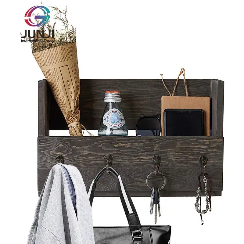Rustic shelf mount wall bracket wood decorative corner wall mount shelf wooden wall mount shelf