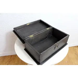Wood Box with Hinges Gift Wood