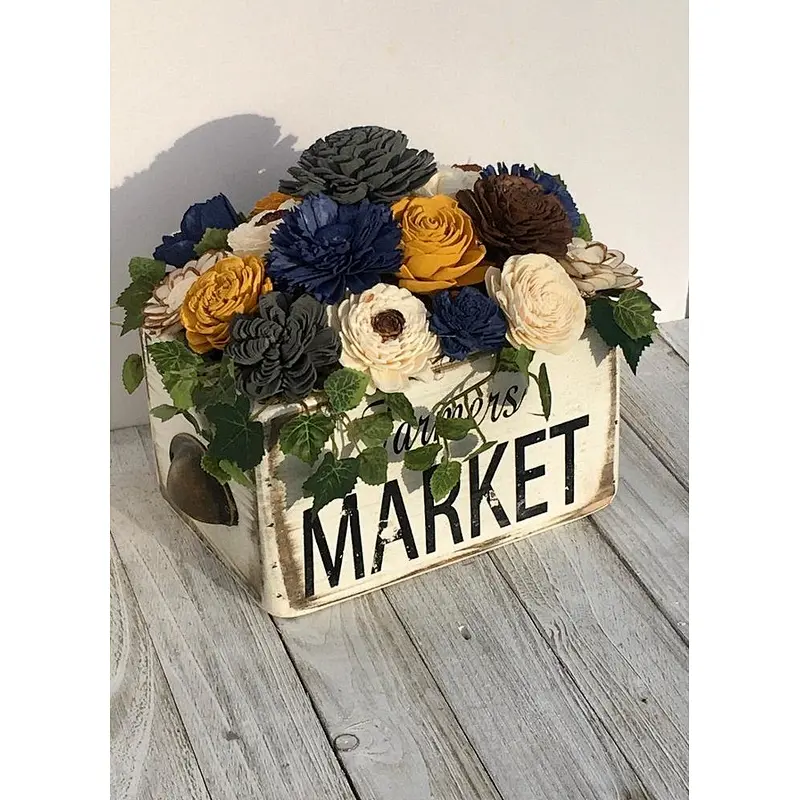 Farmhouse Wooden Sola Wood Box Storage  Vintage Herb Boxes For Home Decor Wooden Craft Boxes Crate Boxes Wooden Handmade