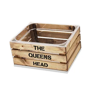 Wooden Ice Bucket Bottle Crate For Beer