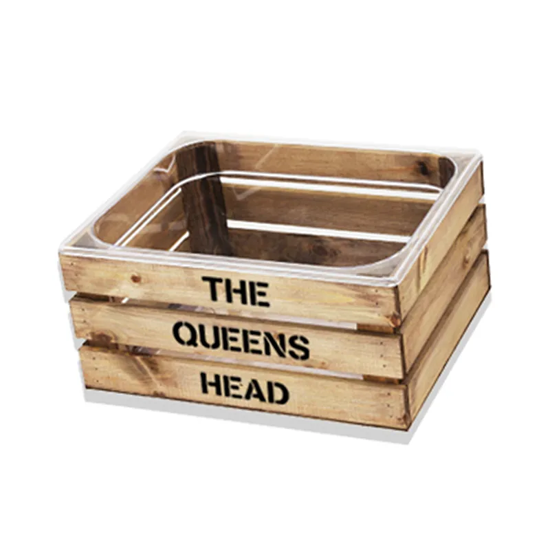 Wooden Ice Bucket Bottle Crate For Beer