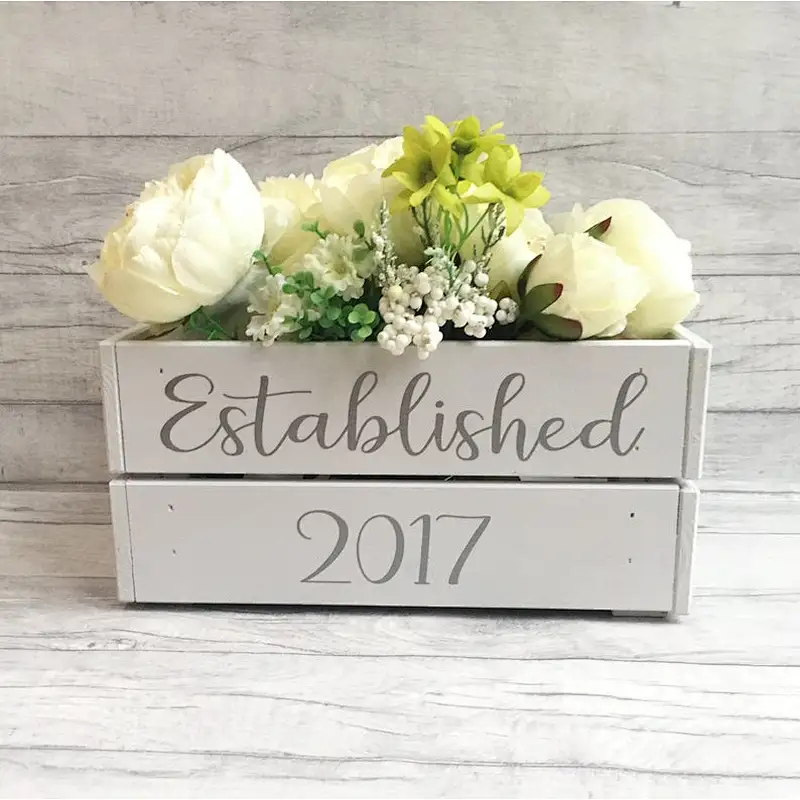 Makeup Storage  Wooden Crate Box