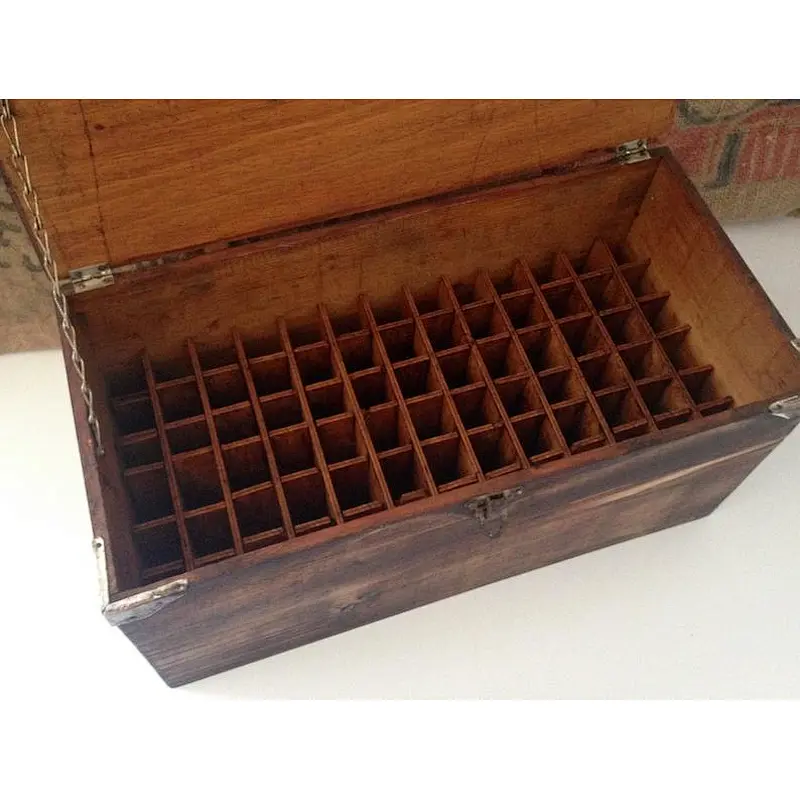 Rustic keepsake with lock personalized customized practical tool  unfinished wholesale antique  grated suitcase with wooden box