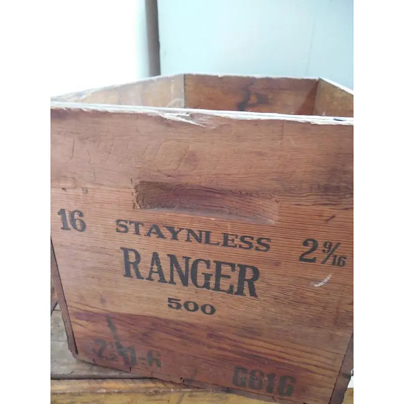 Rustic personalized customized wholesale big practical cheaper decoration  Vintage sturdy Wood Winchester Ammo Boxes  crates