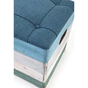 Small Wood Holder Wood Crate Box Wite Seat  For Gift Office   - Set of 2
