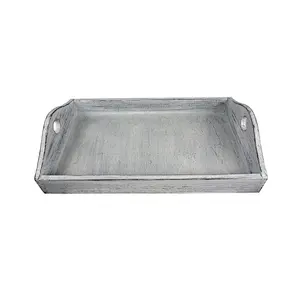 Wood Dinner Plate Tray Bread Wooden Tray With Handle Wooden Dry Fruit Tray