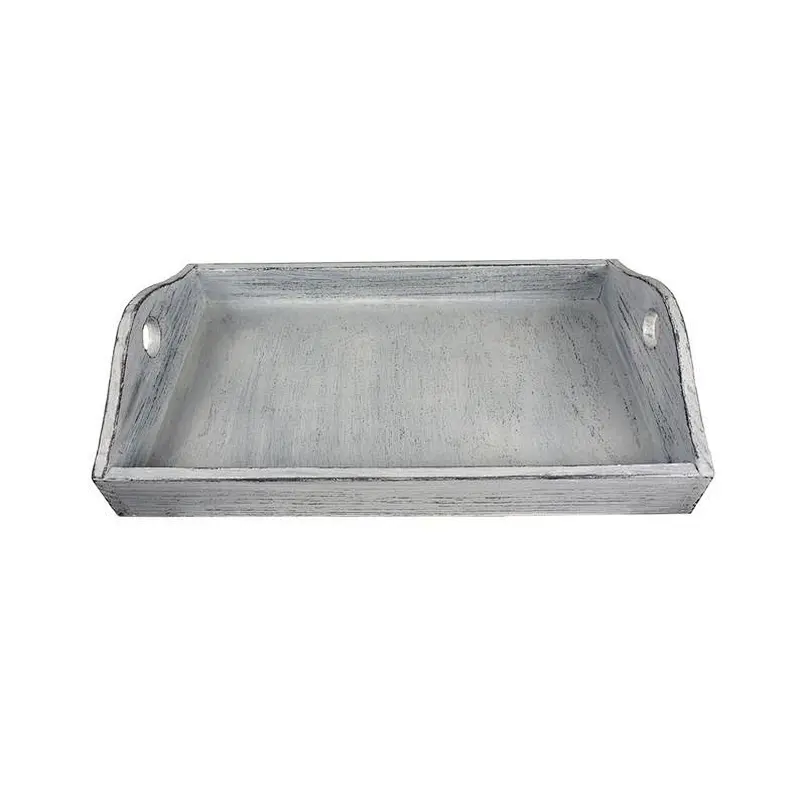 Wood Dinner Plate Tray Bread Wooden Tray With Handle Wooden Dry Fruit Tray