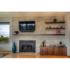 Premium Solid Walnut TV Floating Shelf,custom board, Wall-mounted foam , heavy duty bracket