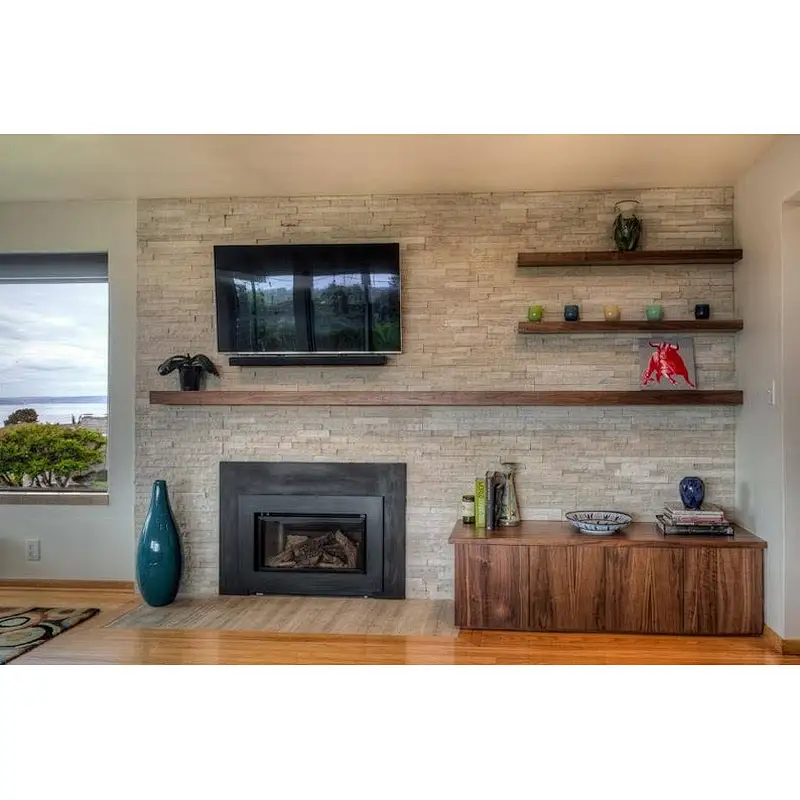 Premium Solid Walnut TV Floating Shelf,custom board, Wall-mounted foam , heavy duty bracket