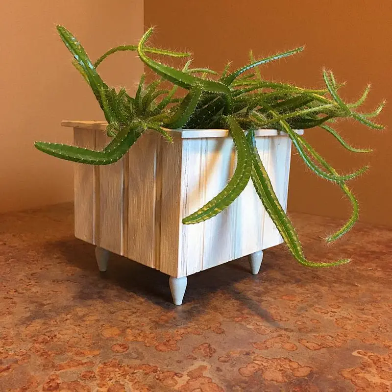 Rustic Wooden Flower Pot Houseplant Wooden Planter Succulent Planter Herb Garden Wedding Table Centerpiece