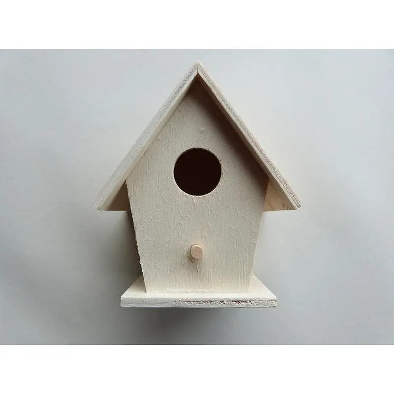 Wooden nest box to decorate or paint
