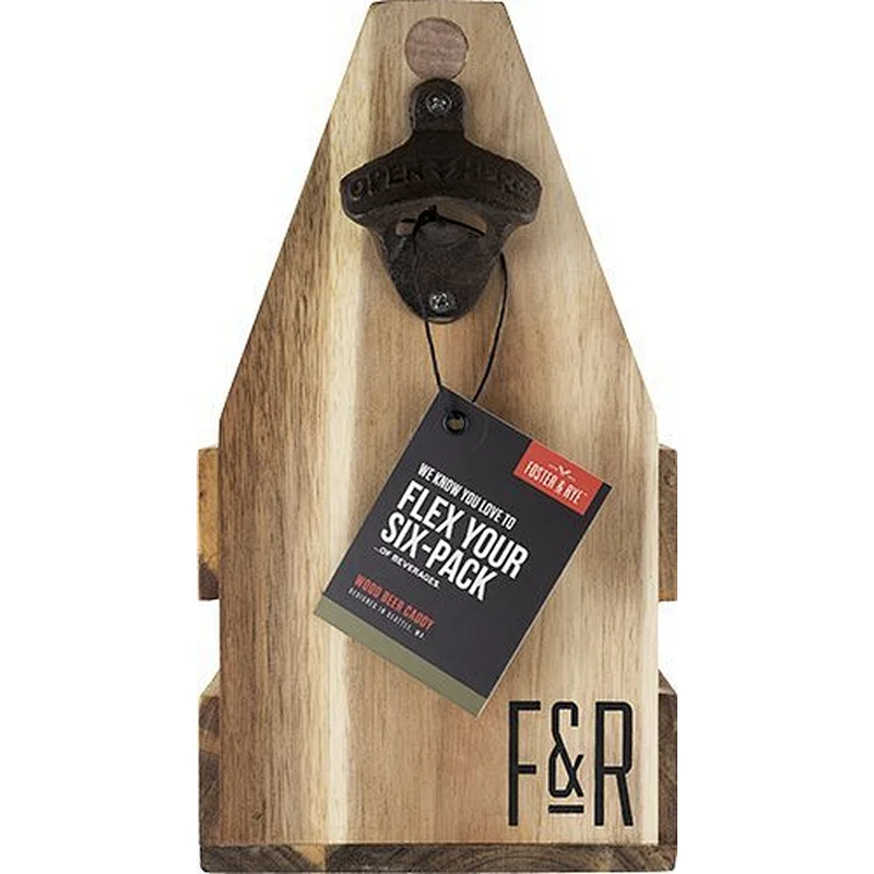 Farmhouse Home Decor Wood Beer 6 pack Carrier, Caddy, Holder, Tote,Bottle Carrier