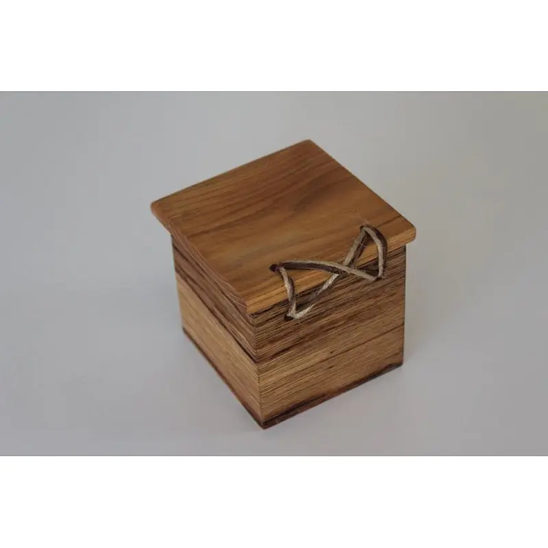 Wood Box, 3 square inches | Wooden Keepsake, Rustic reclaimed wood case displaywooden shoe box wooden tissue box wooden book box