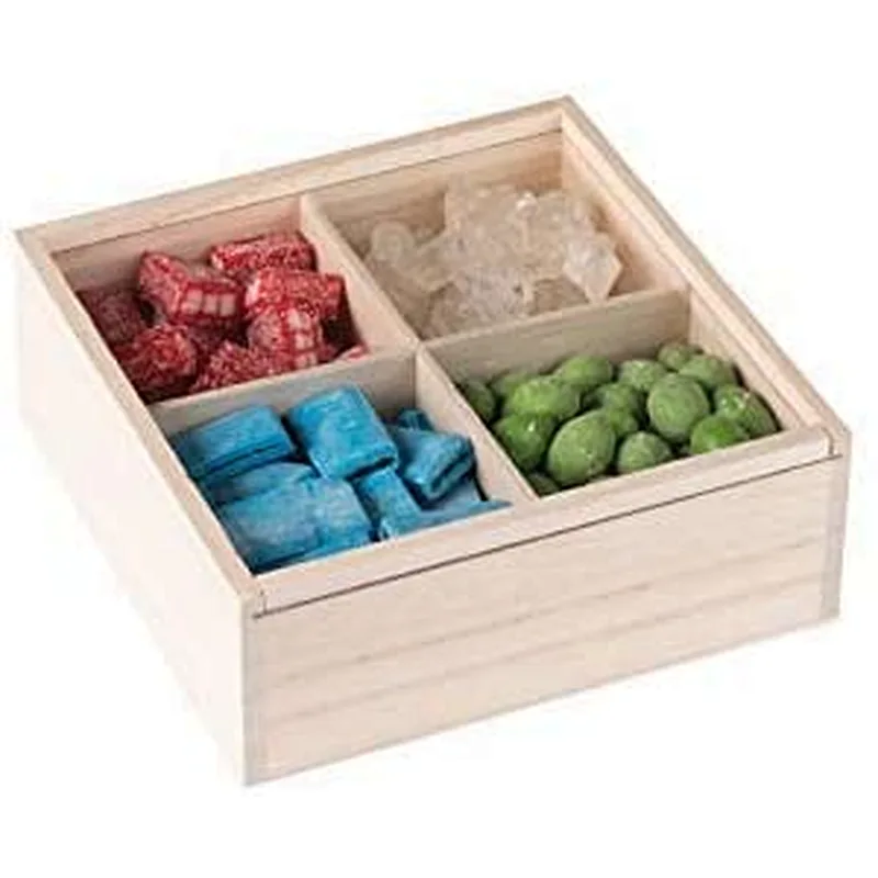 wooden table caddy storage tray  rustic decor condimetn holder  table display footstool tray  Gift Box