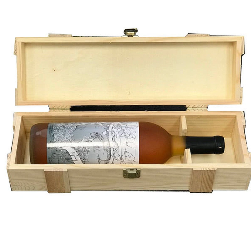 Wood storage box wood wine box single