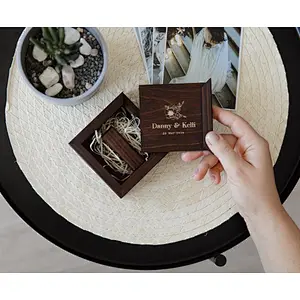 Small wooden box, custom picture usb box photographer supply, tiny box