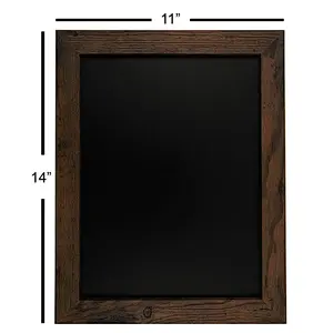 Rustic Framed Premium Surface Magnetic Chalk Board Perfect Board for use with Chalk Markers and Home Decor
