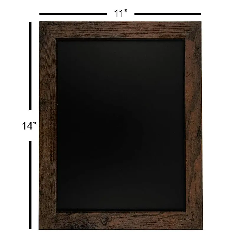 Rustic Framed Premium Surface Magnetic Chalk Board Perfect Board for use with Chalk Markers and Home Decor