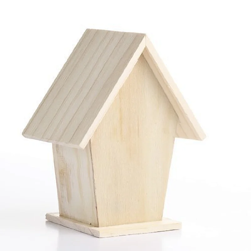 Unfinished Wooden Birdhouses for Crafting  Creating and Decorating Birdhouse
