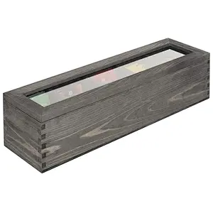Handmade wooden box tea wood box small wooden carved gift box