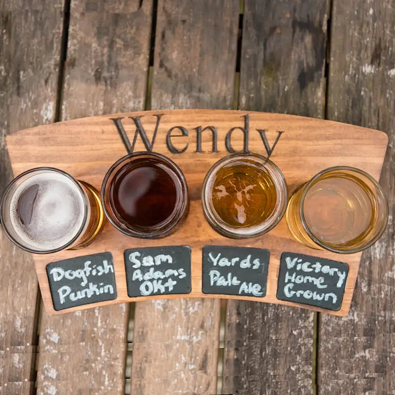 Personalized Beer flight, Custom Tasting Tray, Paddle Set, father's day gift