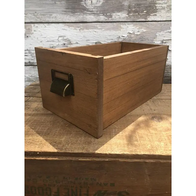 Decorative Storage Boxes - Vintage Design with Brass Handles - Convenient for Home & Office Use - Set of 5