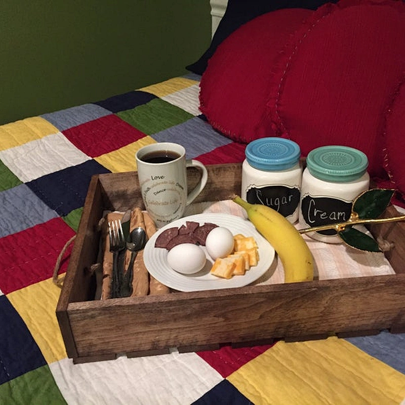 Antique Style Wooden Serving Tray 2020